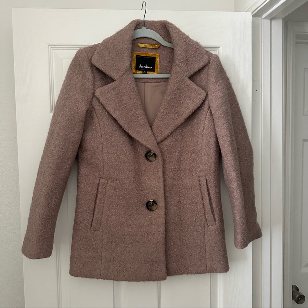 Anne Klein Women's Pink Wool Blend Coat